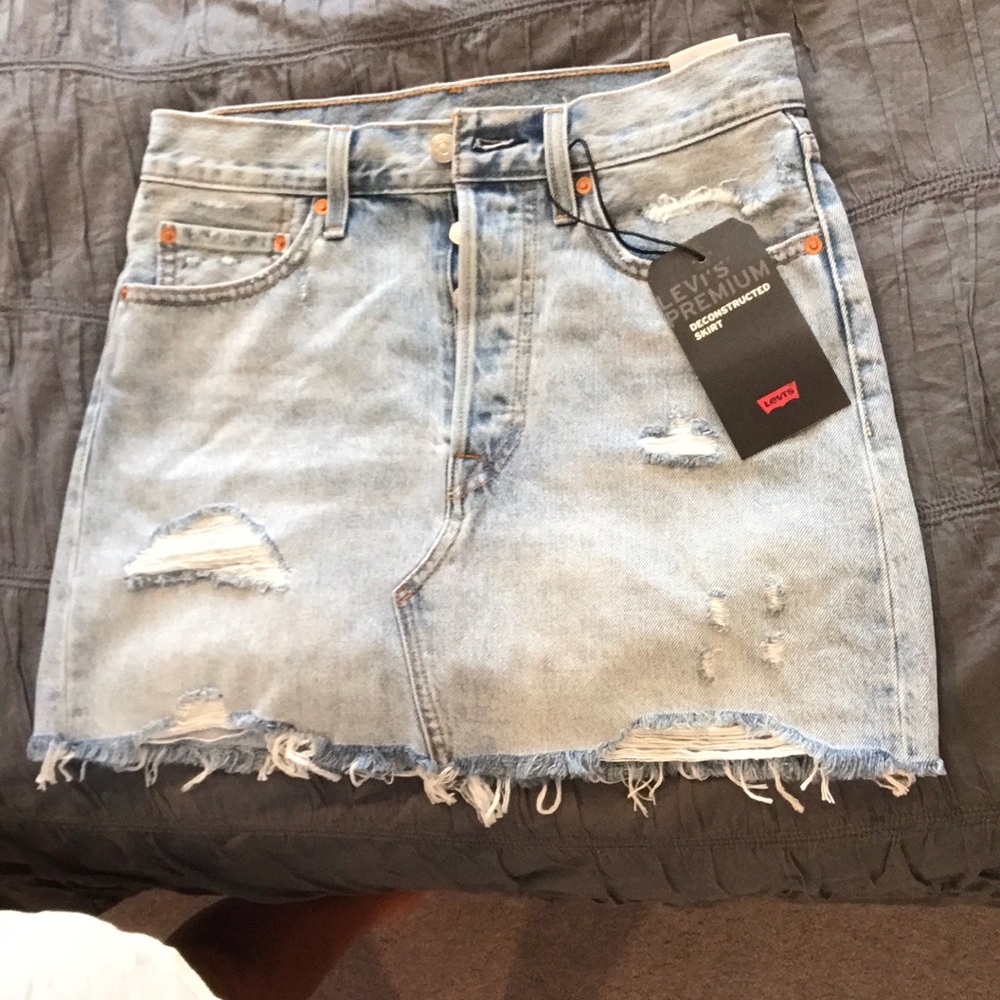 Brand new Levi’s deconstructed jean skirt